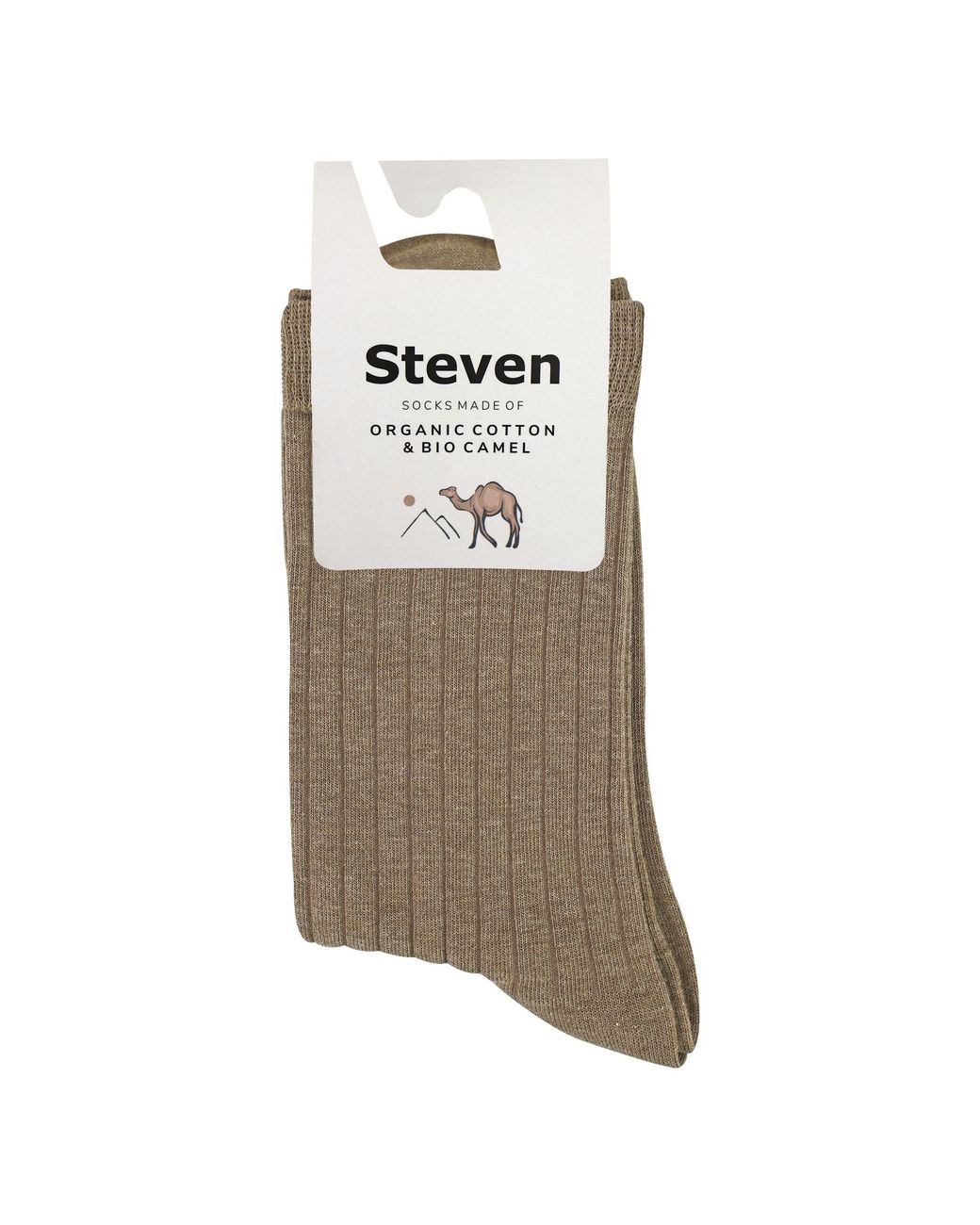Steve Madden Brown Ladies Organic Cotton Camel Wool Socks