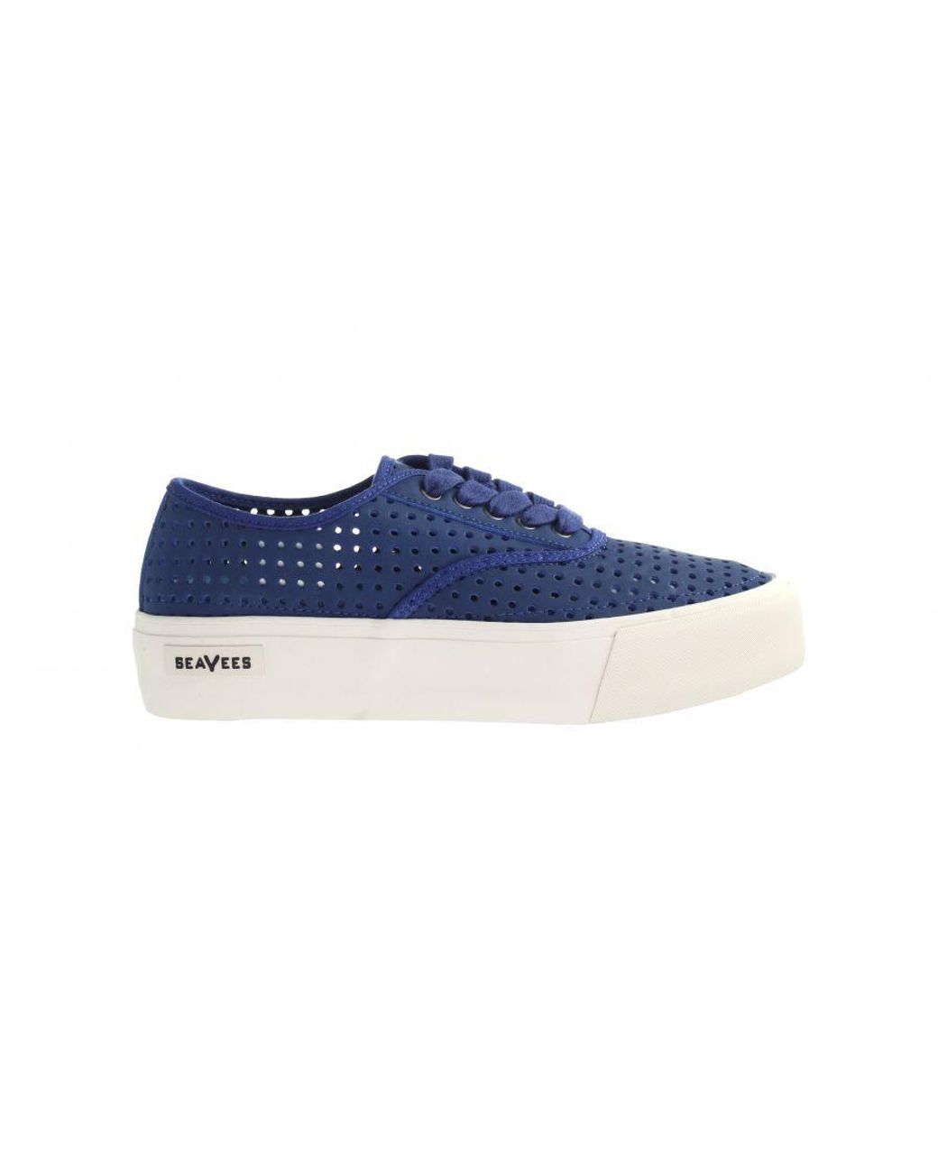 Seavees Blue Legend Sneaker Platform Portal Trainers Nubuck Leather