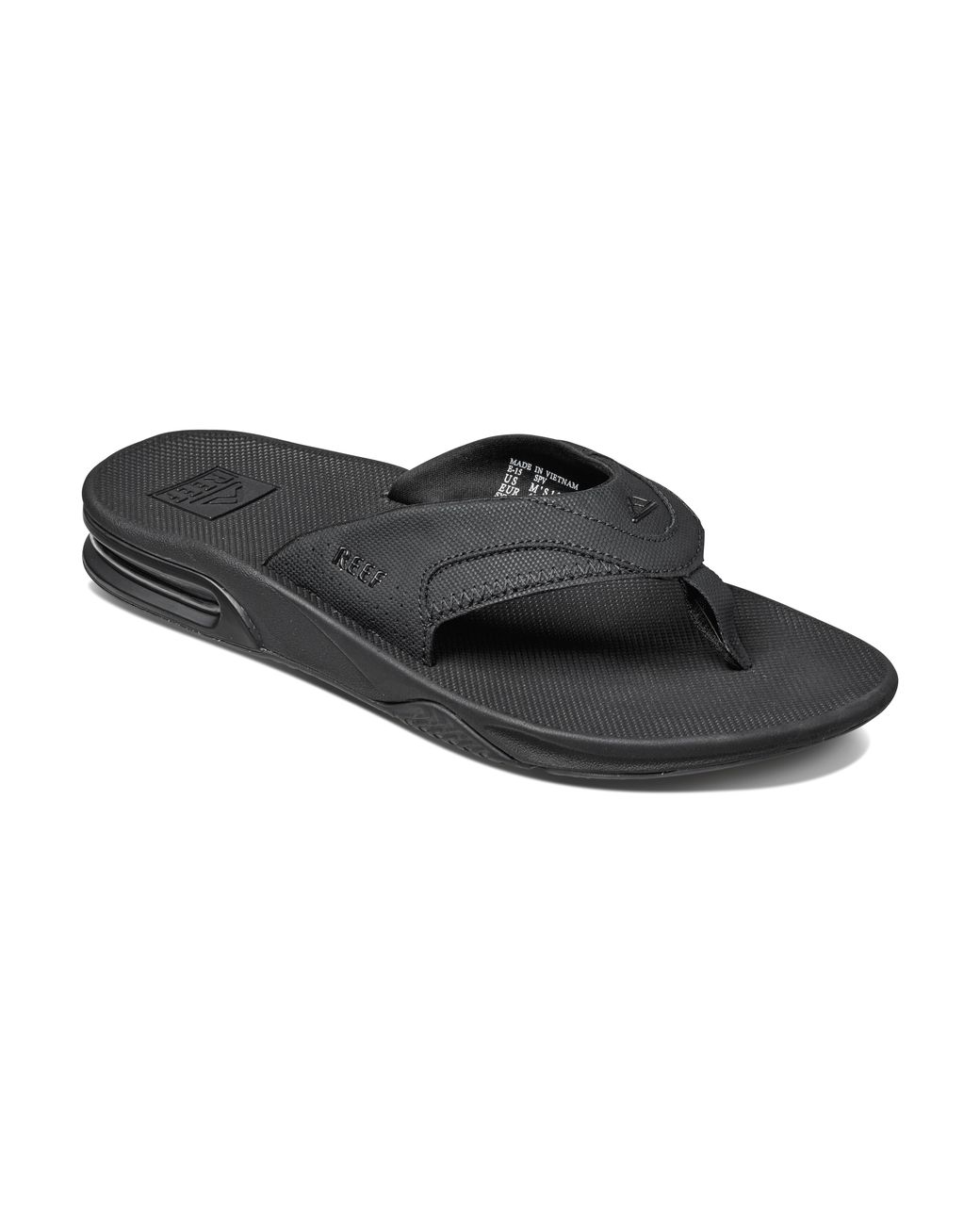 Reef Black Fanning Flip-Flop All Rubber/Plastic for men