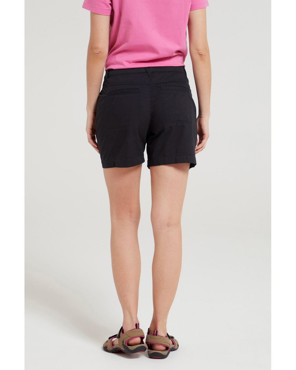 Mountain Warehouse Pink 'Bayside' Shorts Uv Protect Max Breathable Summer Casual Comfy Bottoms Cotton