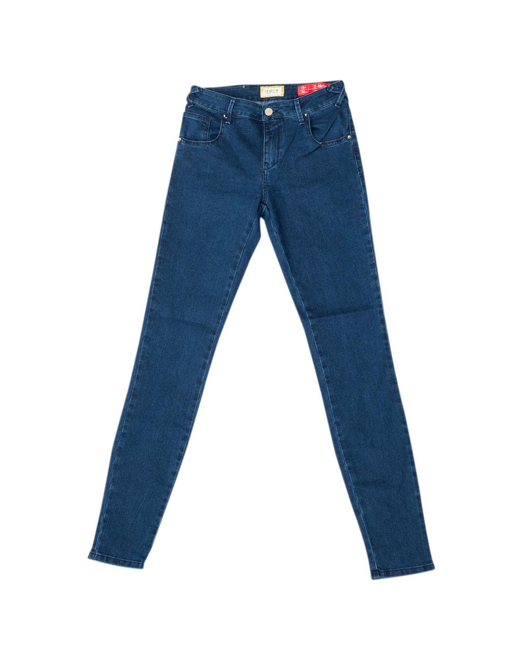 Met Blue Long Denim Pants With Skinny Cut Hems 10Db50154