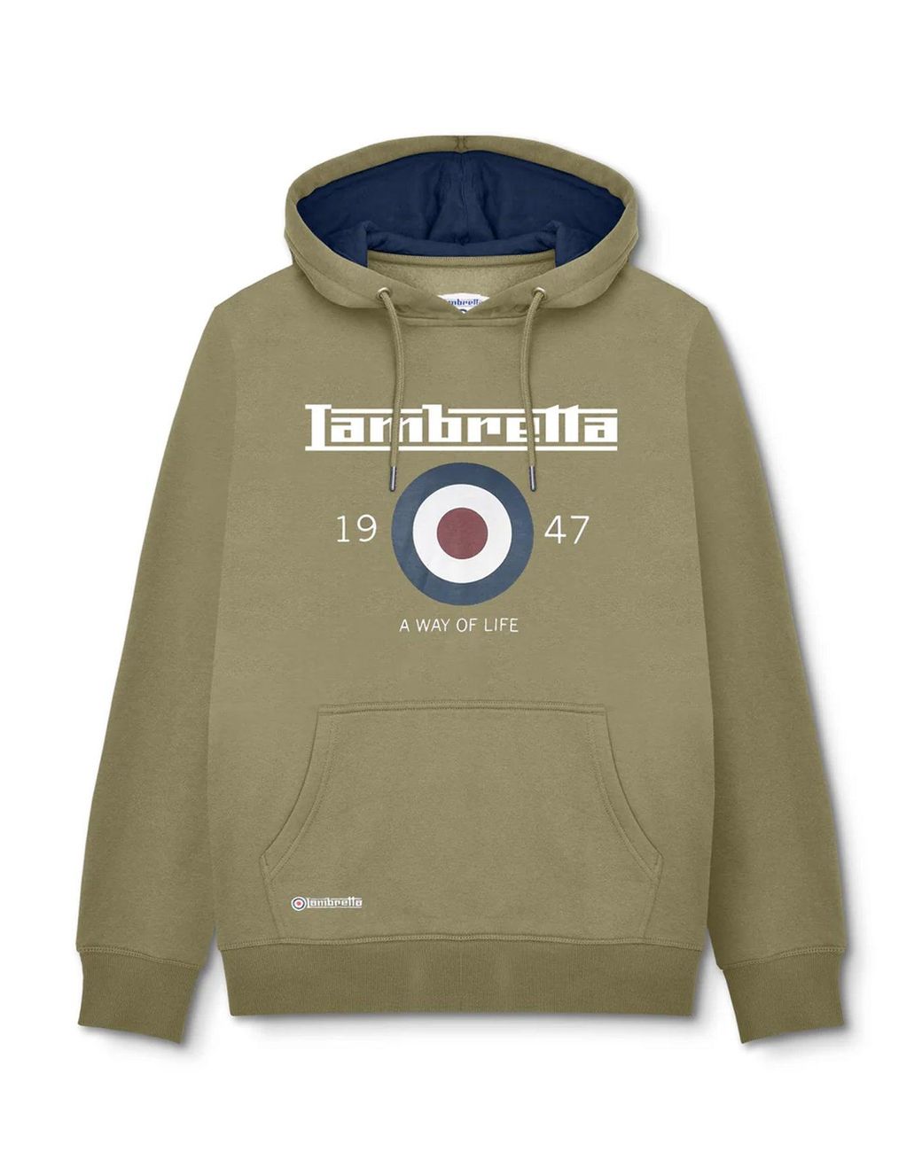 Lambretta Green Target Hoodie for men