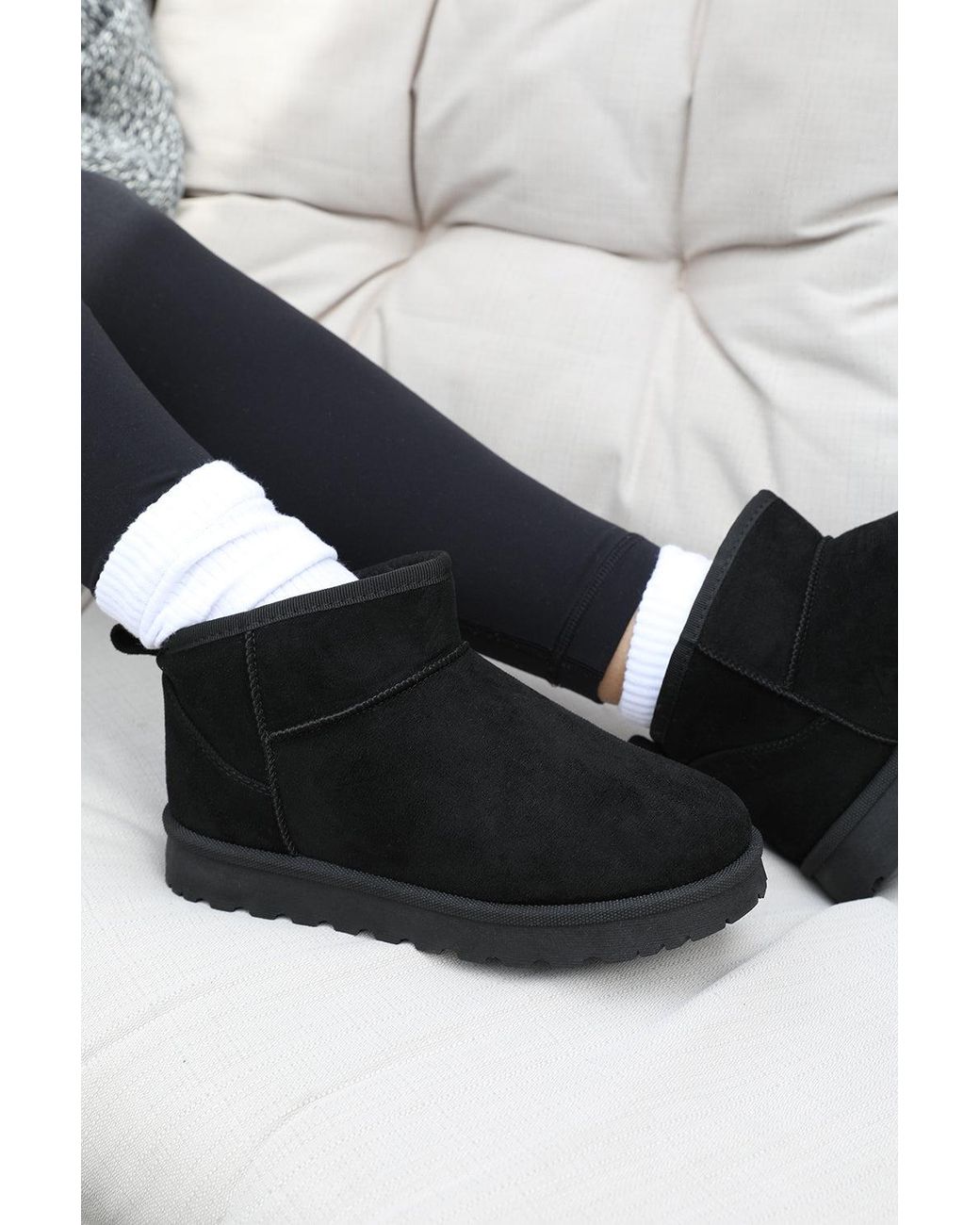 Where's That From Blue Wheres 'Pine' Faux Fur Lining Ankle Boots