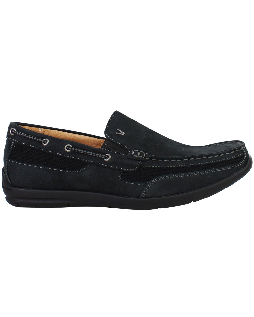 Vionic Black Earl Astor Shoes Suede for men