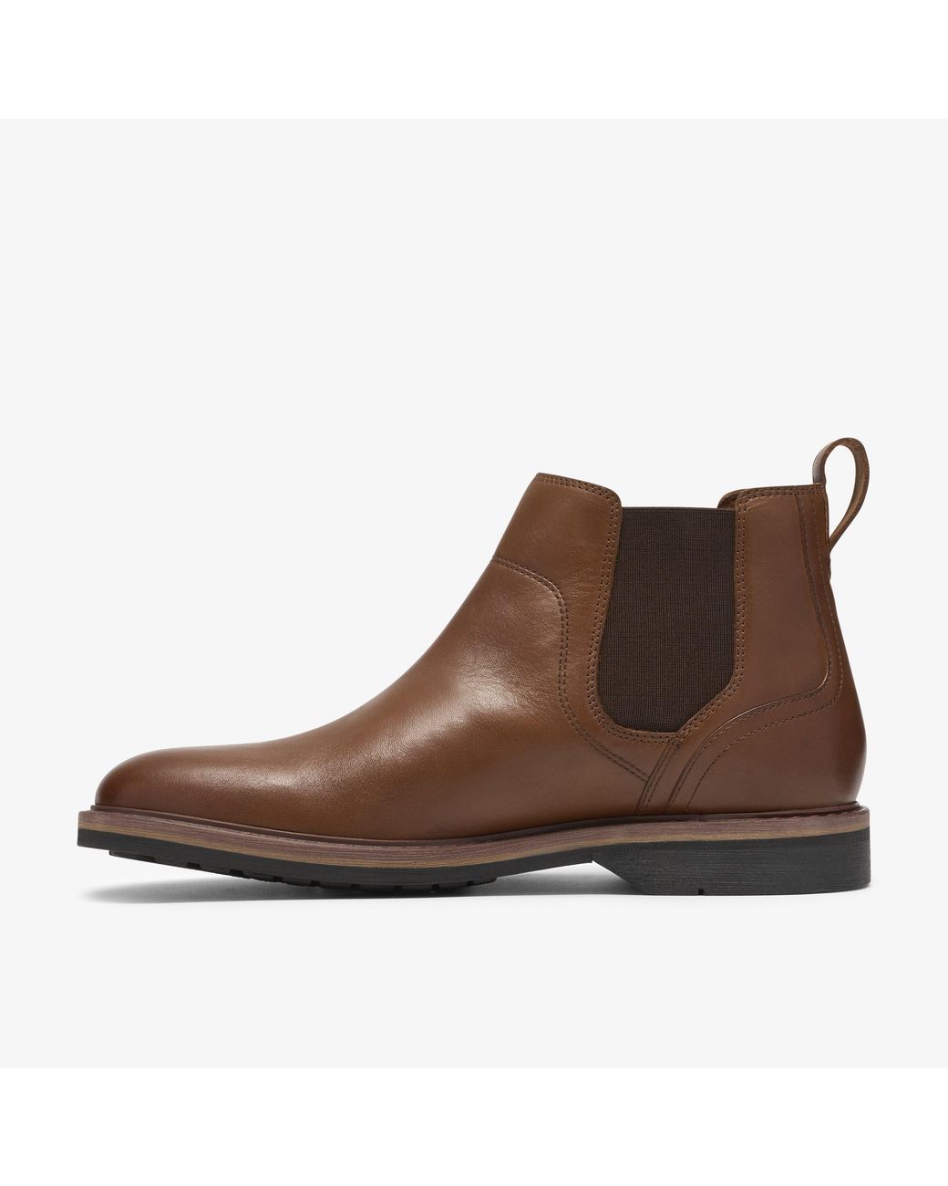 Clarks Brown Pitney Top Dark Tan Lea Boots for men