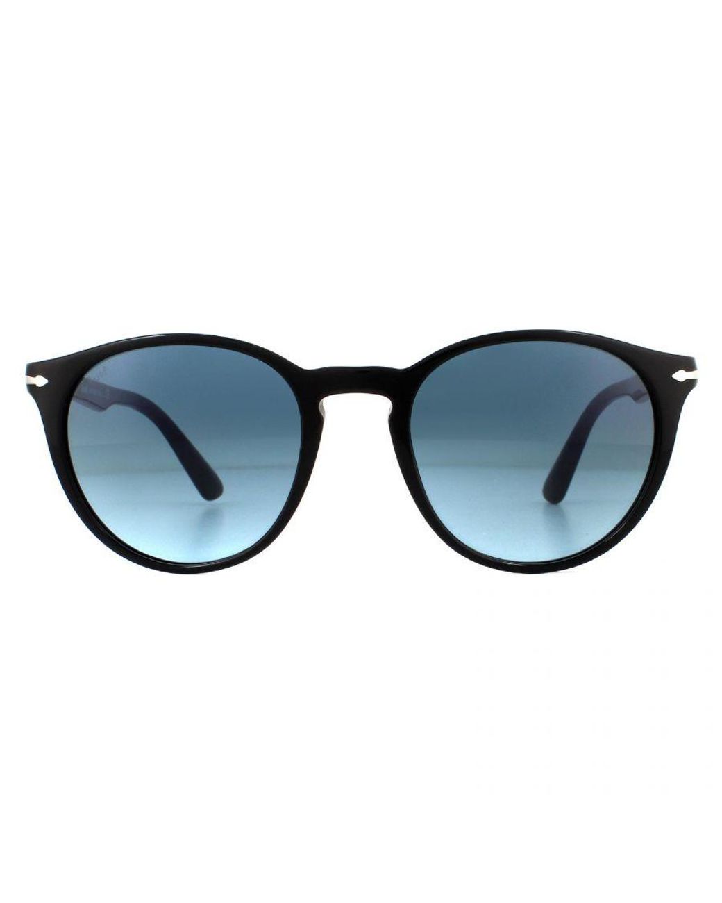 Persol Blue Round Azure Gradient Sunglasses