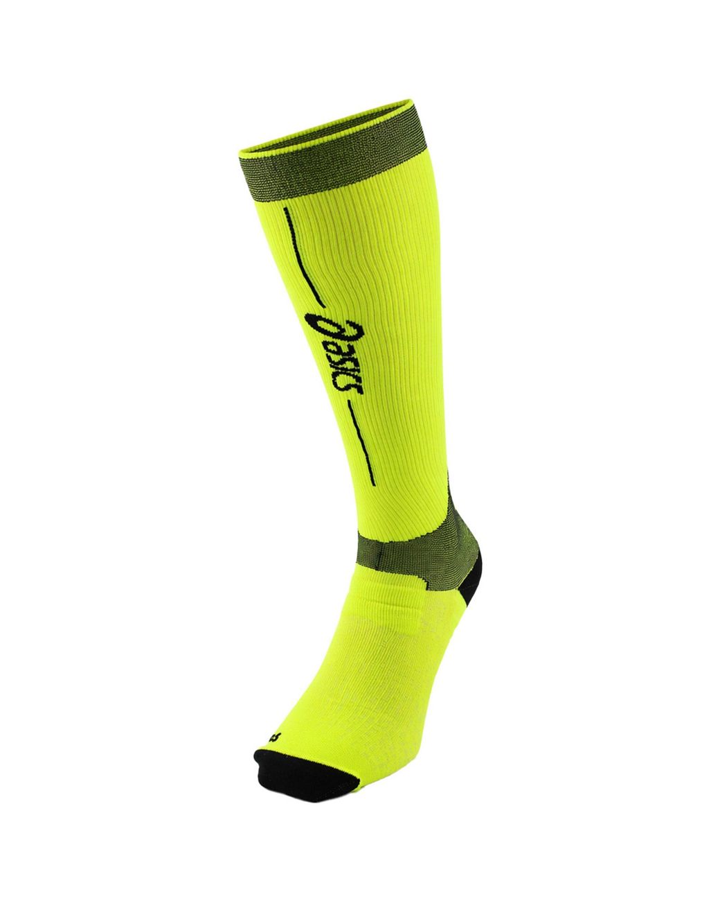 Asics Yellow Performance Run Compression Socks Polyamide for men