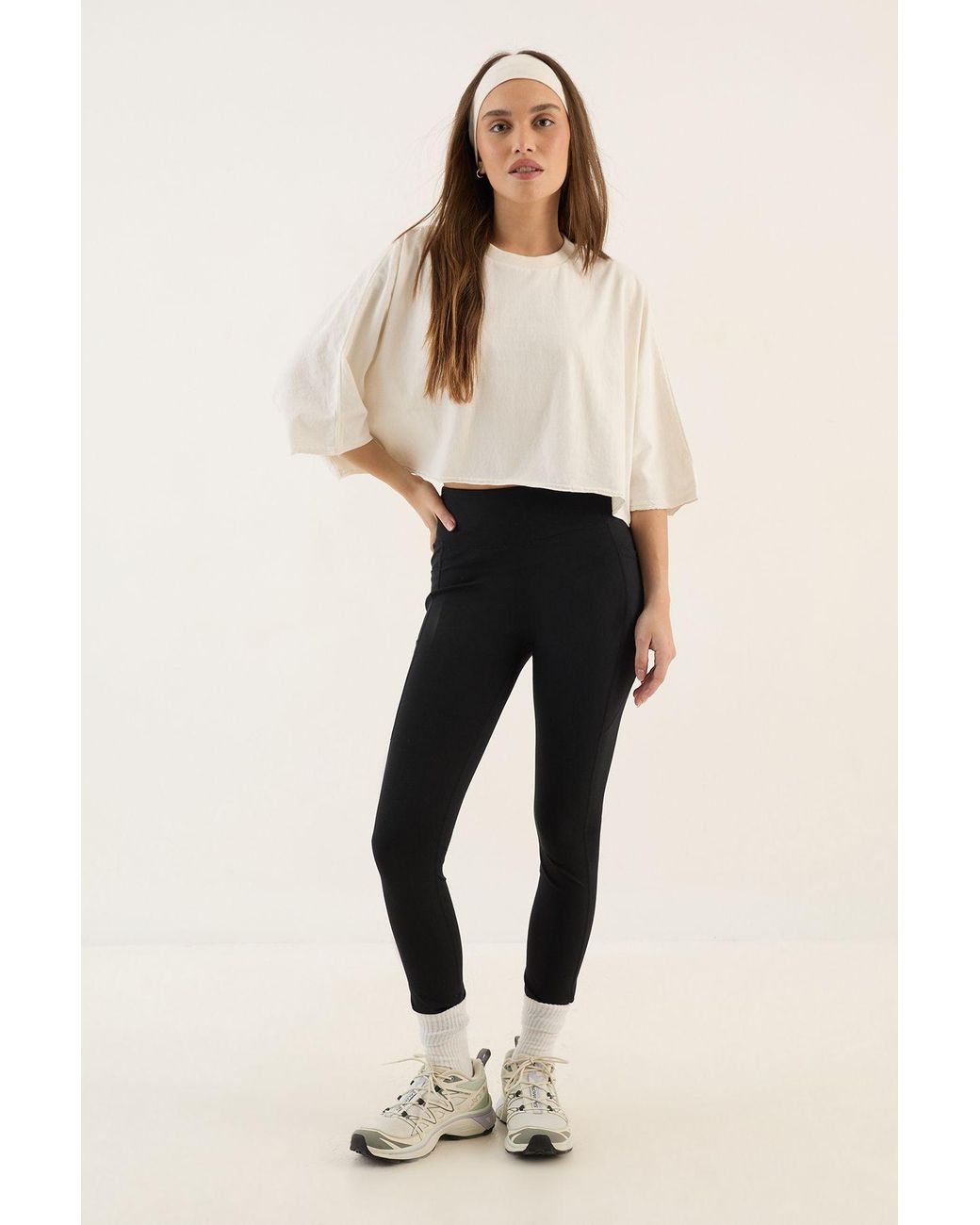 DSGN Studio Natural Sport High Waist Pocket Detail Sports Legging