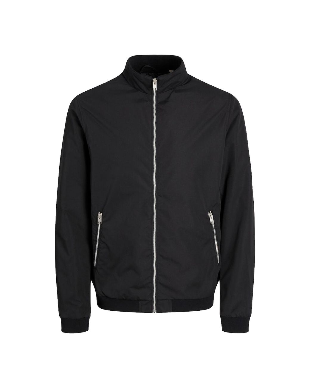 Jack & Jones Black Bomber Jacket Light Weight for men