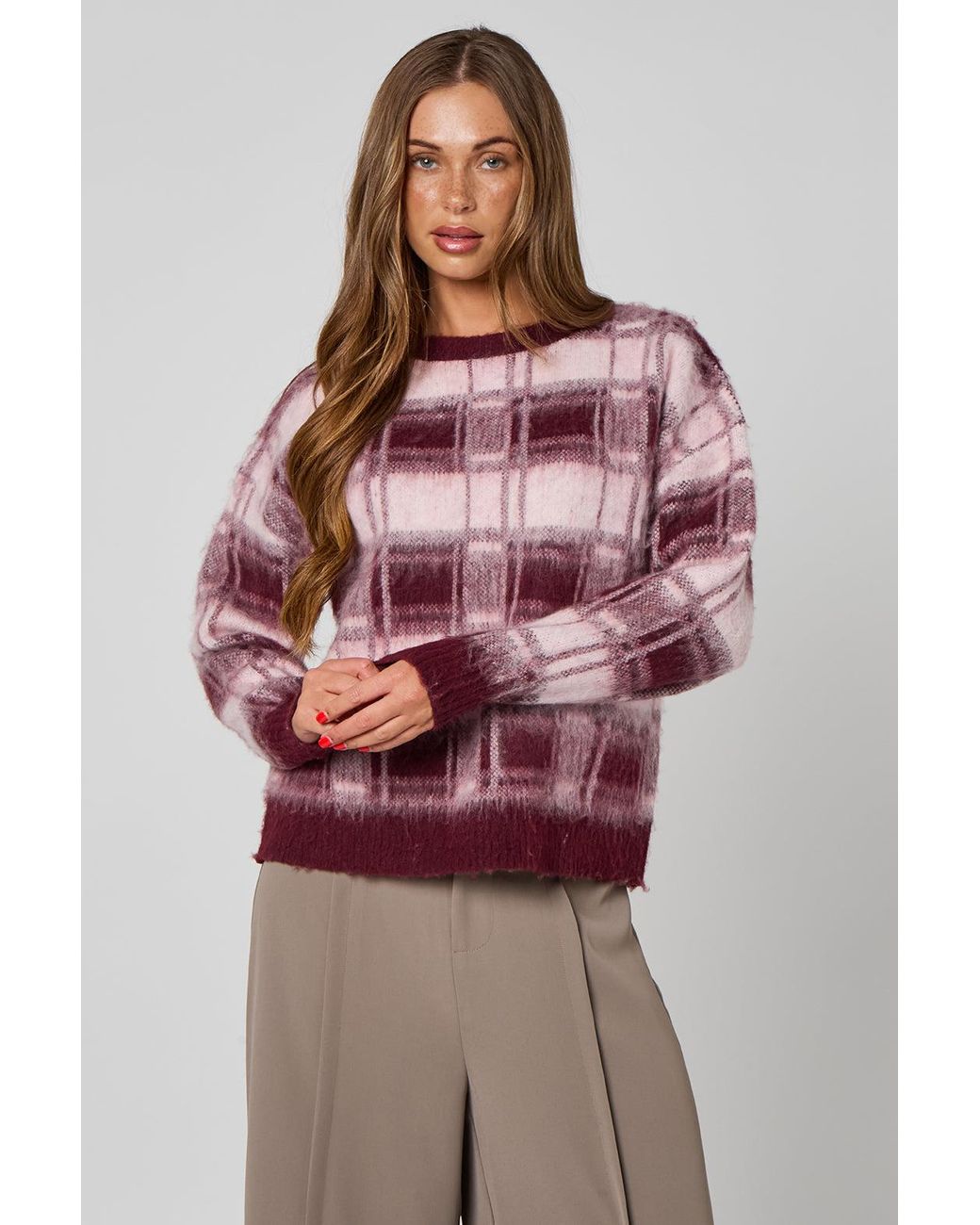 Urban Bliss Checkered Jumper
