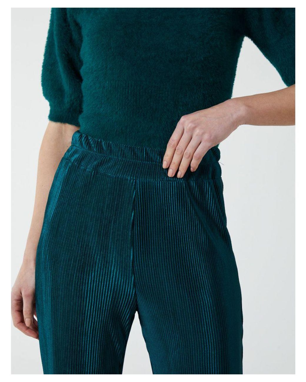Blue Vanilla Blue Pleat Trouser