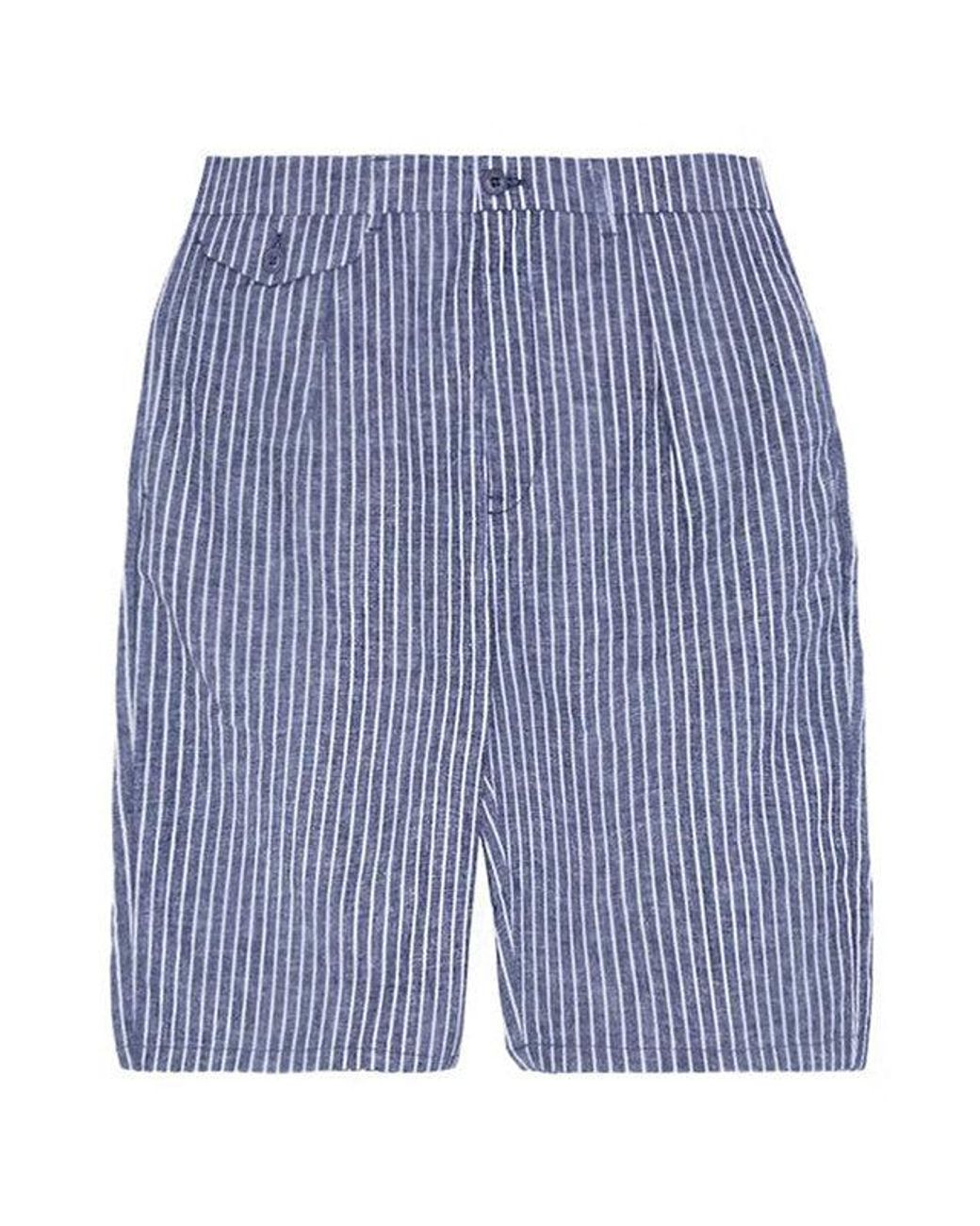 Pepe Jeans Blue Deans Striped Shorts for men