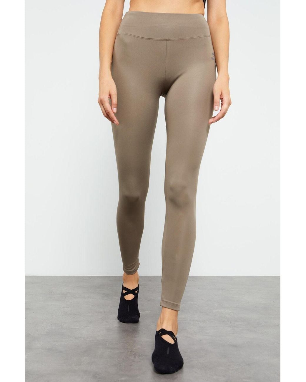 TOMMY LIFE White High-Waist Slim-Fit Leggings