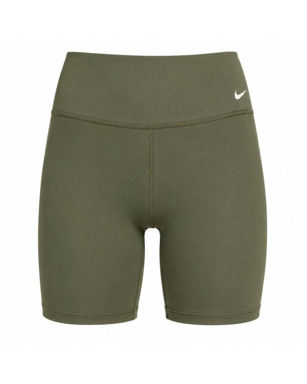 Nike Green Dri-Fit Mid-Rise Brief-Lined Shorts