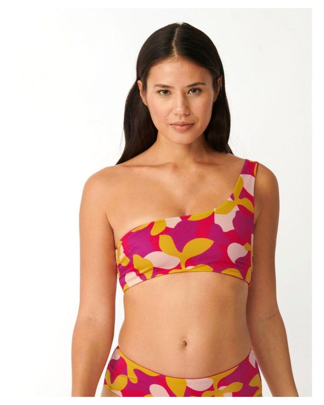 Sloggi Red Shore Flower Horn Swim Bikini Top