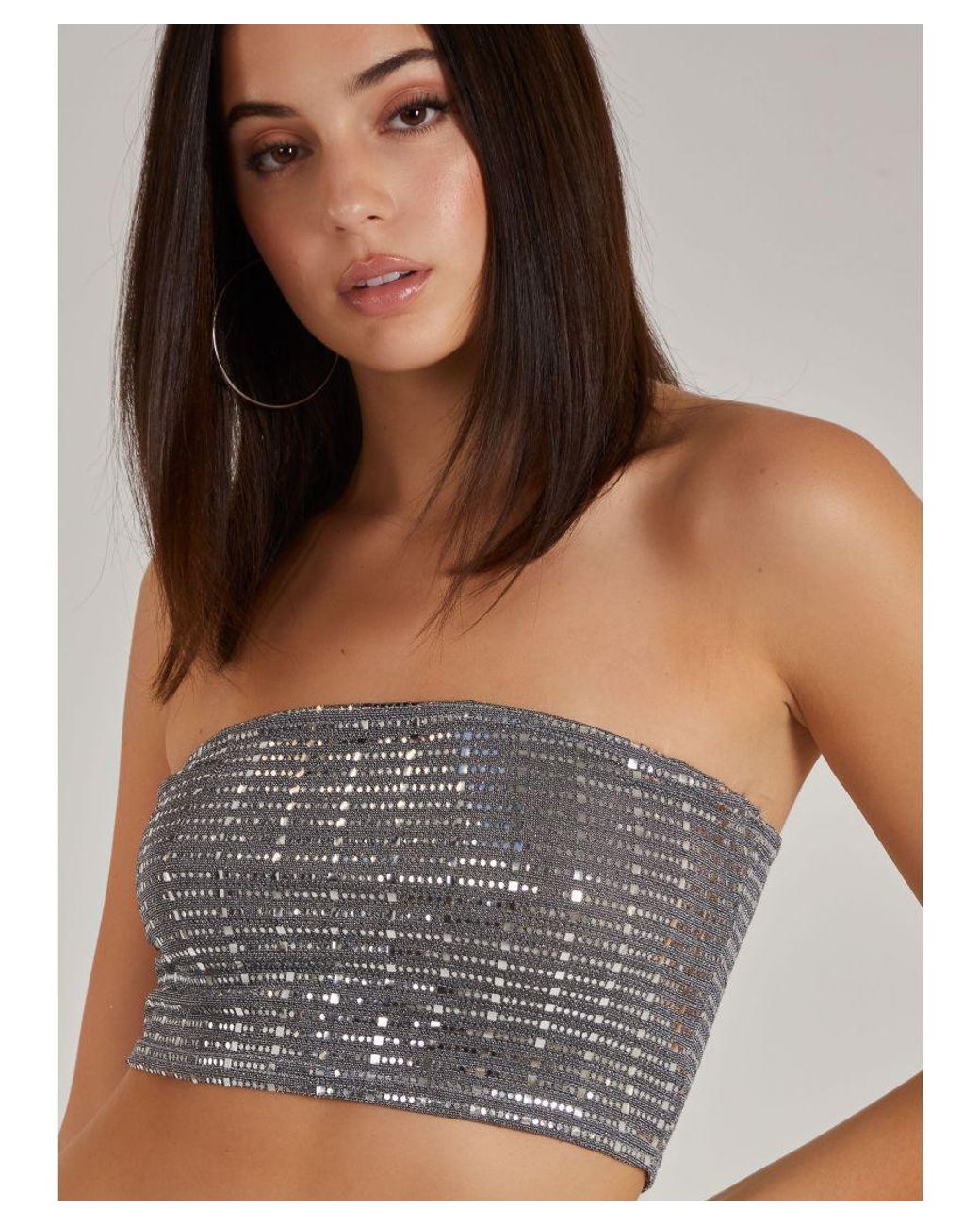 Pink Vanilla Metallic Sparkle Bandeau