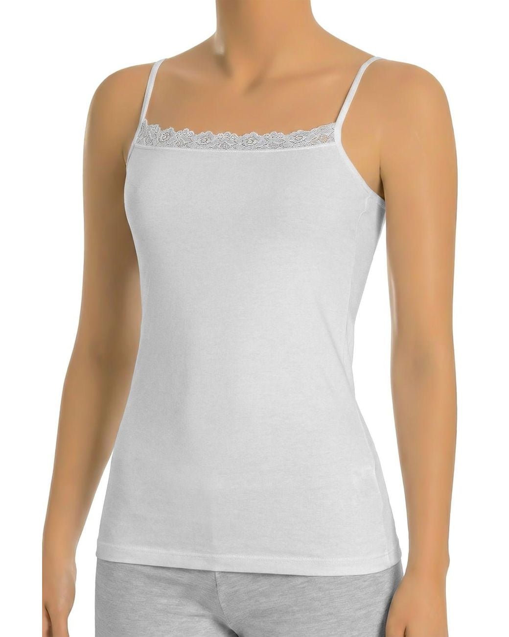 Öts White Fitted Tank Top