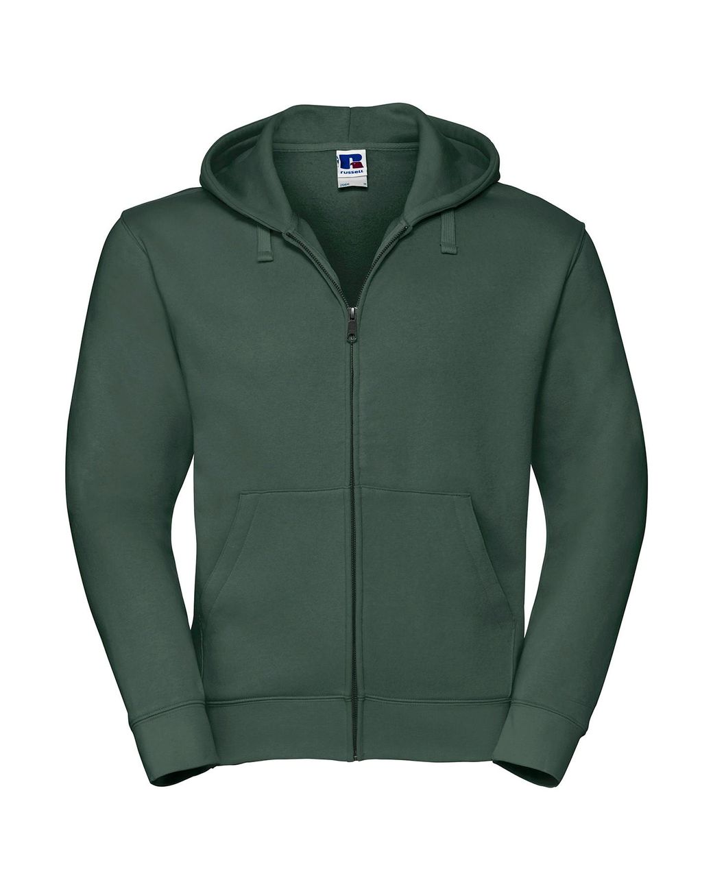 Russell Green Authentic Full Zip Hoodie (Bottle) for men