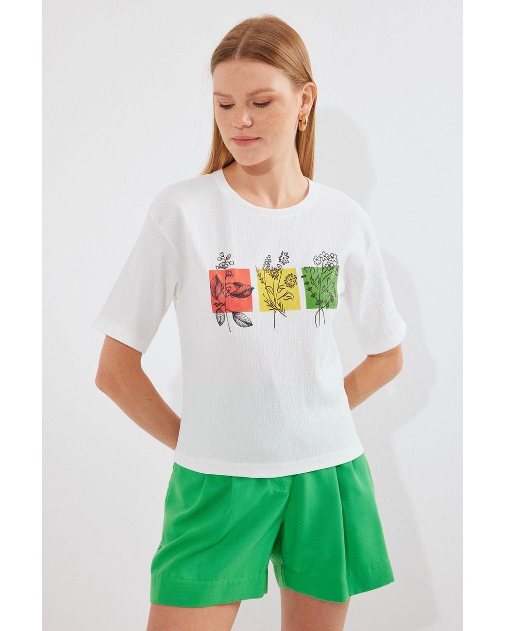 Bigdart Green Printed Crew Neck T-Shirt