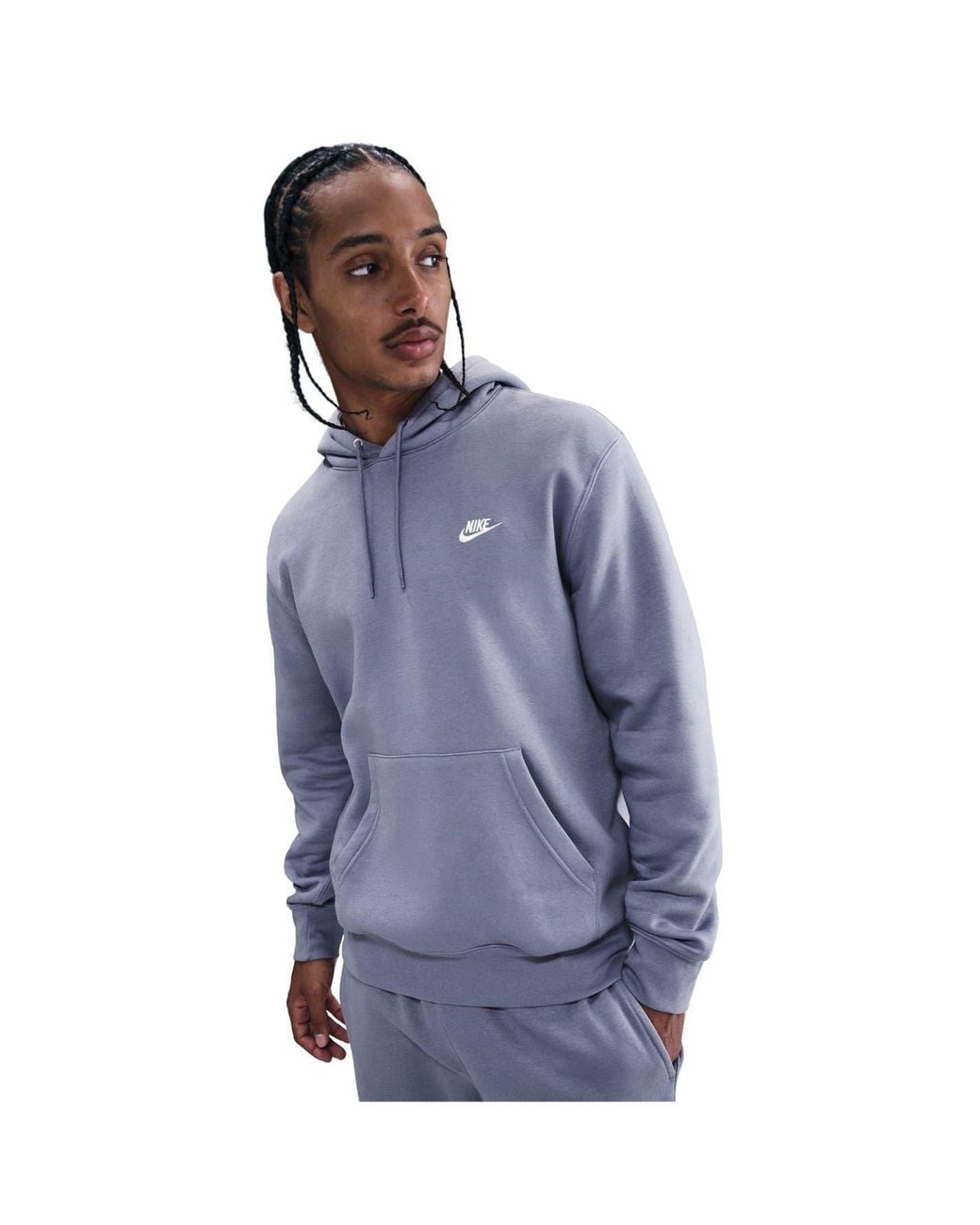 Nike Blue Club Fleece Pullover Hoodie for men