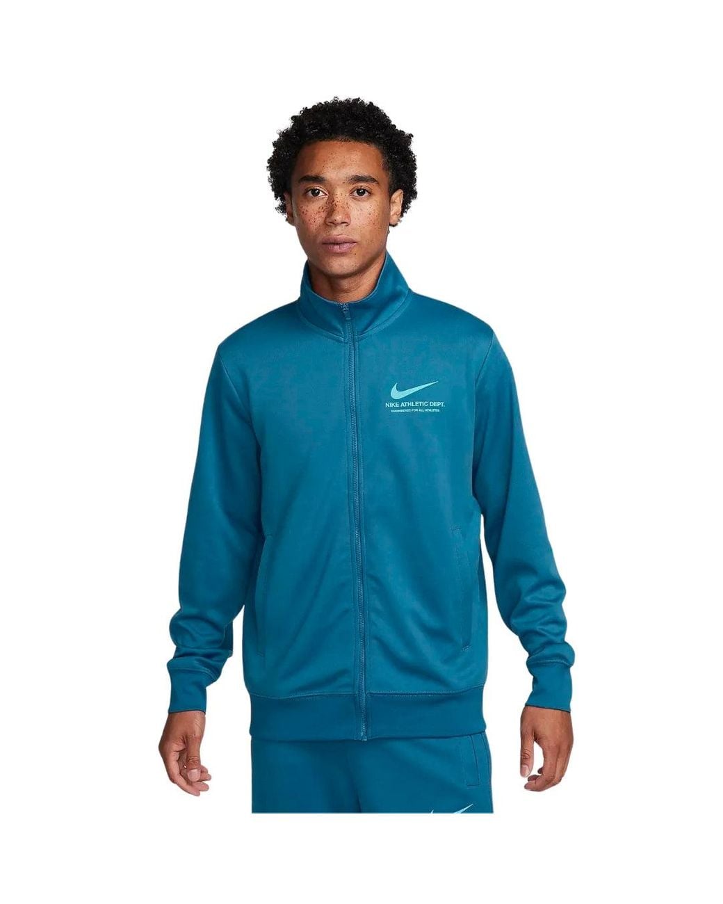 Nike Blue Branding On Back Zip-Up Track Jacket for men