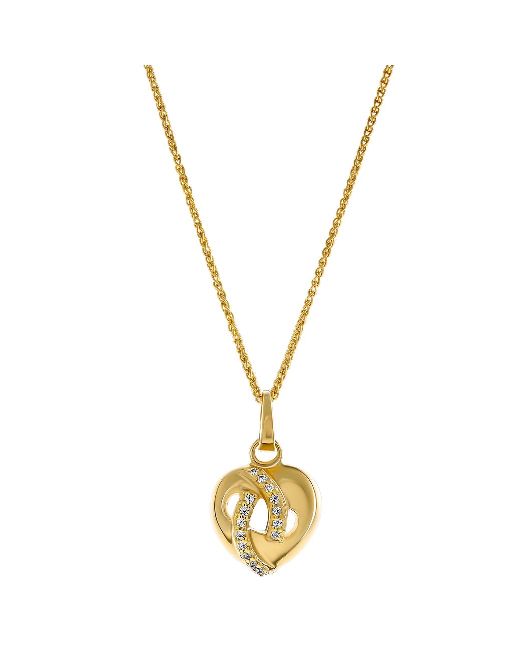 Orphelia Metallic 'Amore' 925 Sterling Set: Necklace + Earrings + Ring
