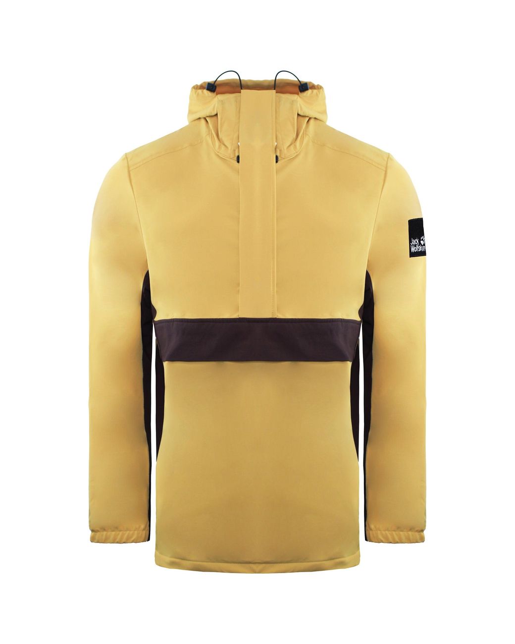 Jack Wolfskin Yellow Bernauer /Burgundy Anorak Jacket for men