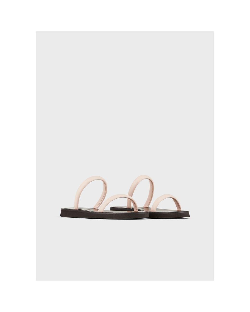 EA7 White Emporio Armani 2-Strap Sandals