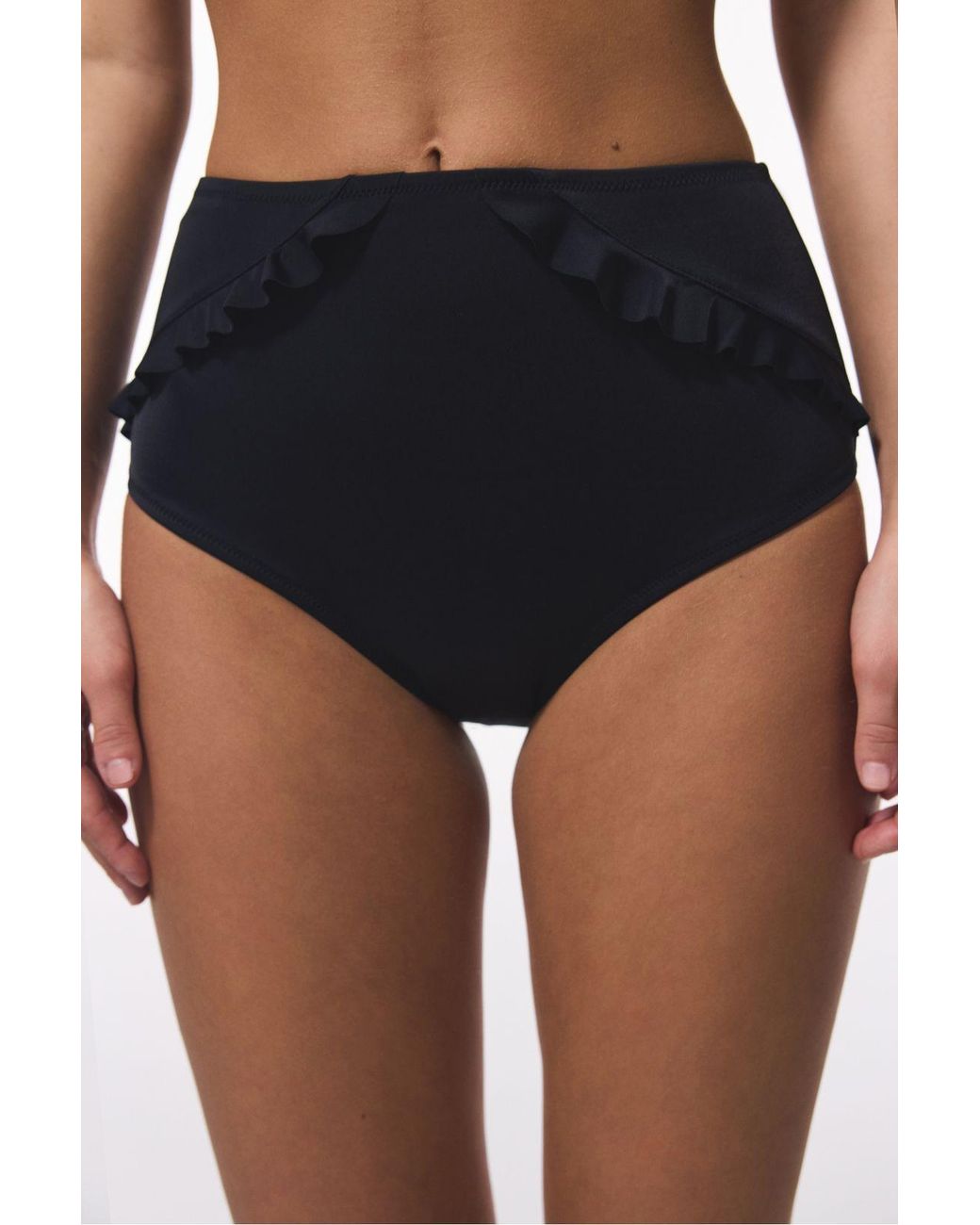 Penti Blue New High Ruffle Waist Bikini Bottom