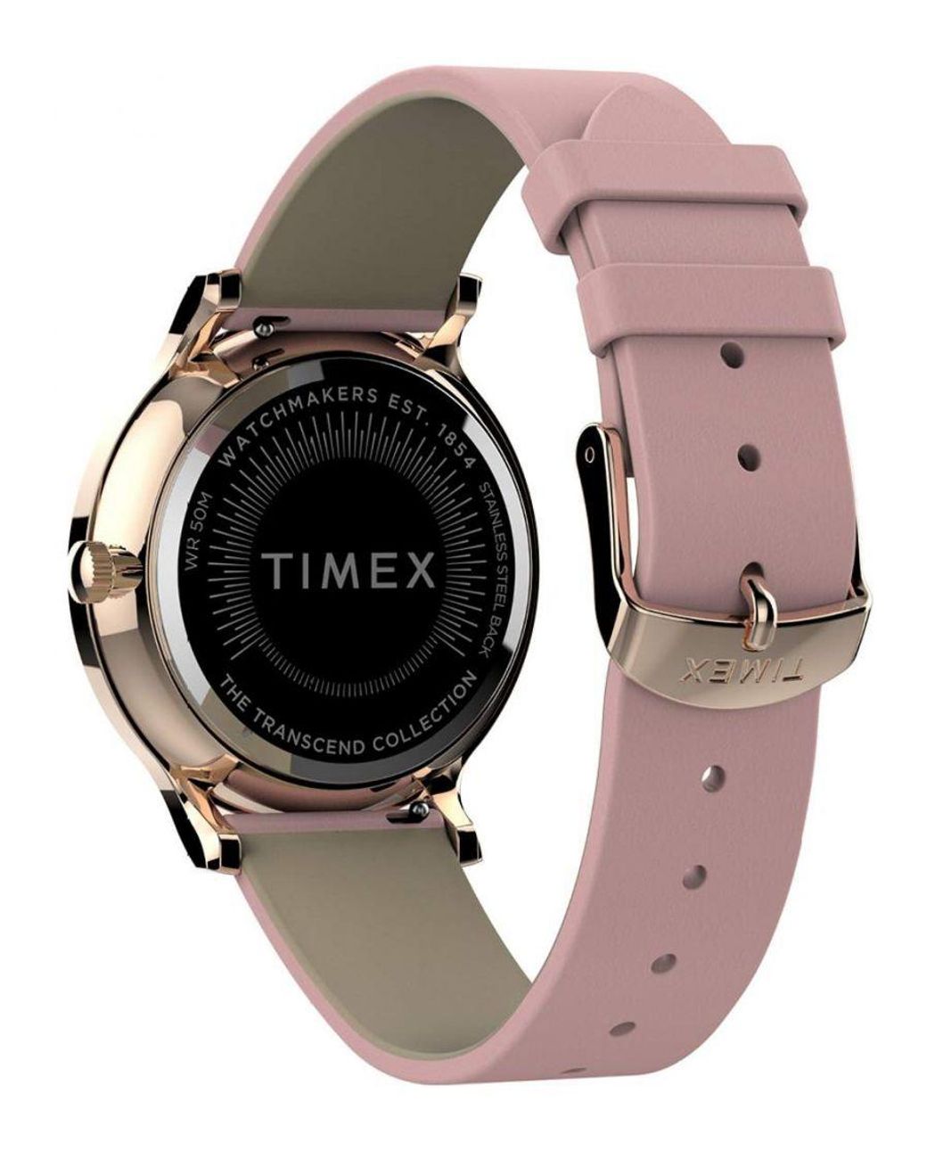 Timex Metallic Transcend Watch Tw2T74300 Leather