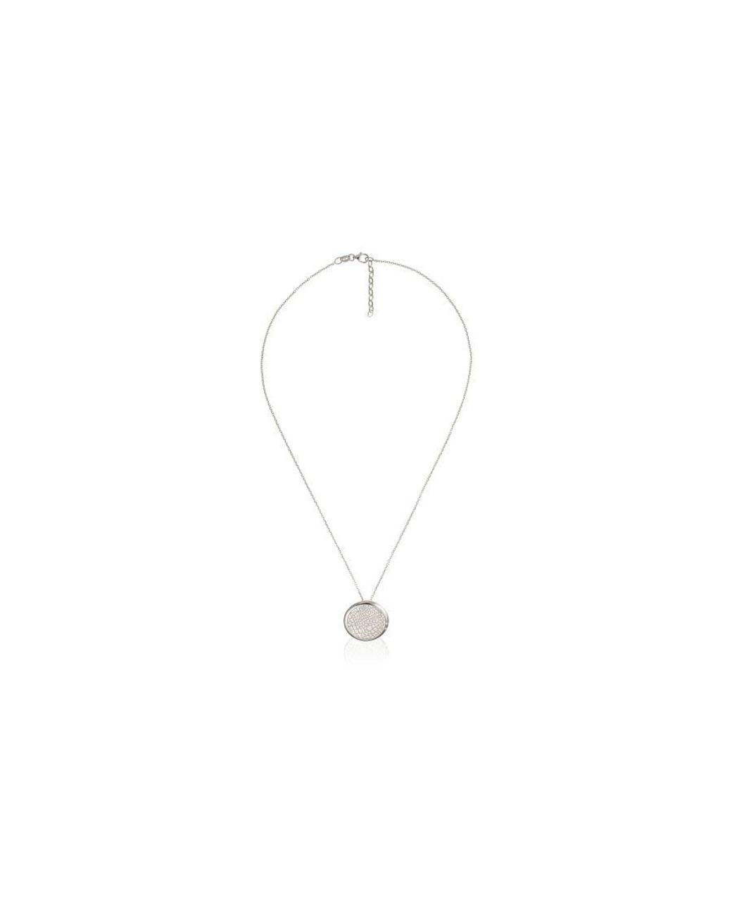 Orphelia Metallic 925 Sterling Chain With Pendant
