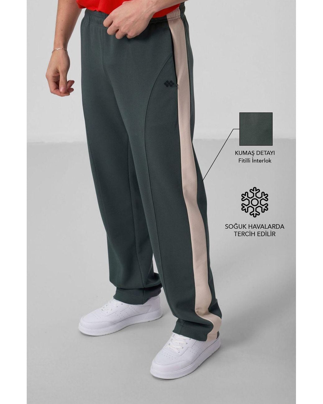 TOMMY LIFE Brown Color-Blocked Palazzo Pants for men