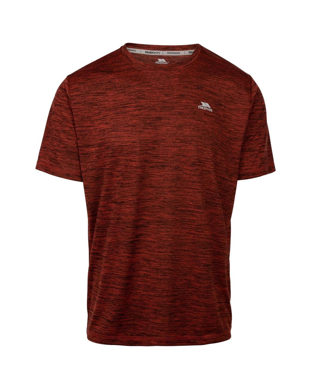 Trespass Red Kearsley Active Top (Burnt Marl) for men