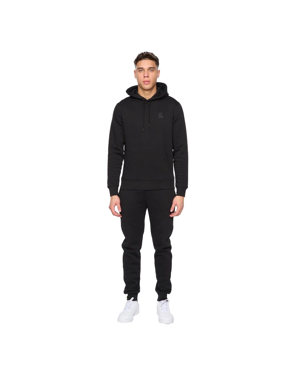 Duck and Cover Black Merchell Hoodie And Joggers Set for men