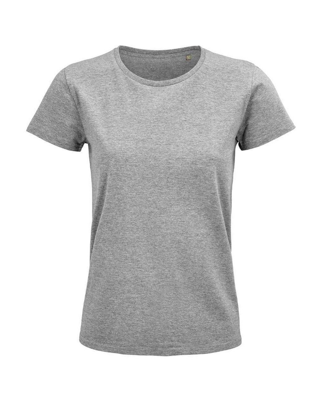 Sol's Gray Ladies Pioneer T-Shirt Marl)