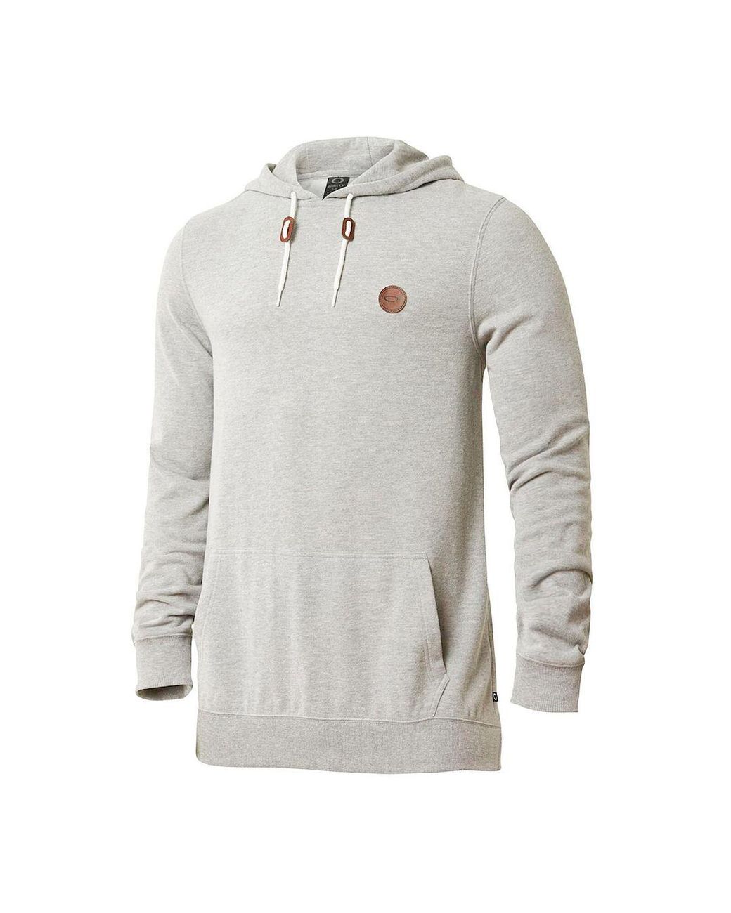 Oakley Gray Long Sleeve Pullover Langley Hoodie 472309Au 10W Cotton for men