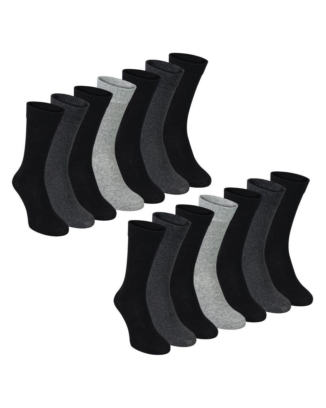 Sock Snob Black 7 Pack Classic Suit Socks for men
