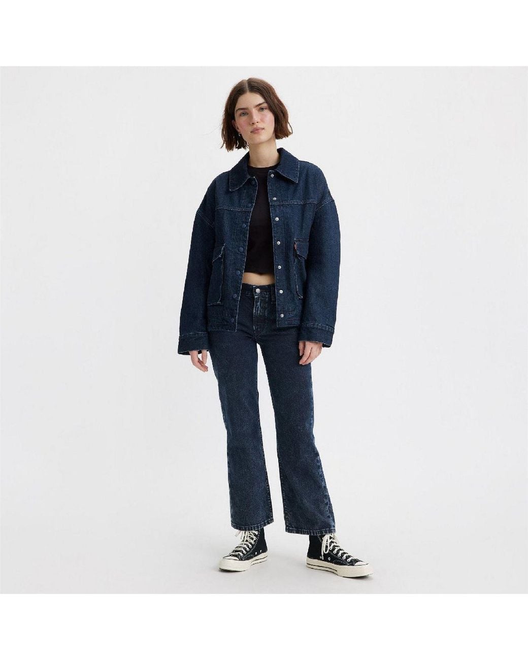 Levi's Blue Levi's Mid Rise Straight Leg Jeans