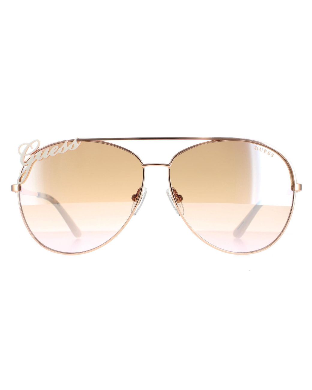 Guess Brown Aviator Shiny Rose Mirror Gu7739 Metal (Archived)