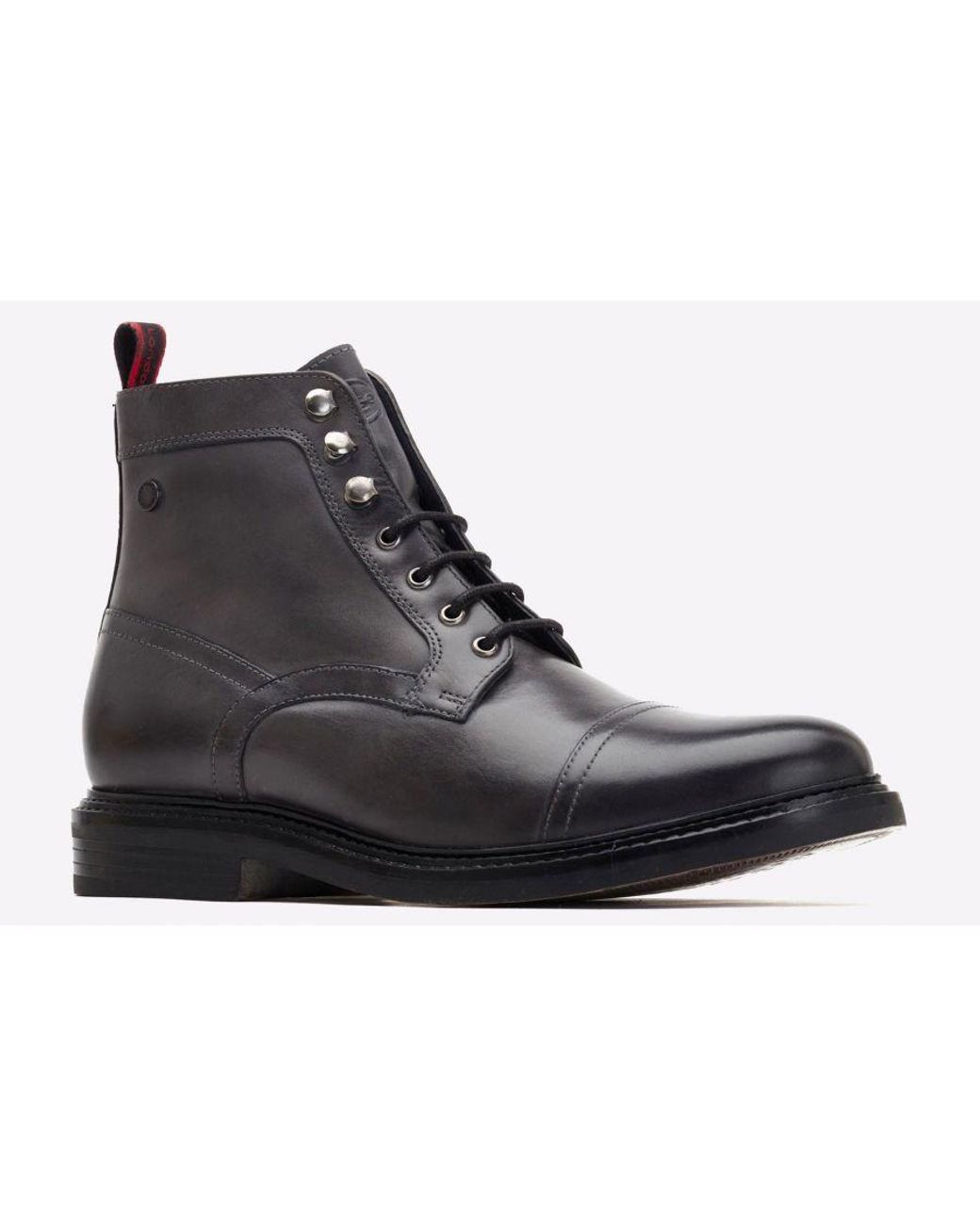 Base London Black Henderson Leather for men