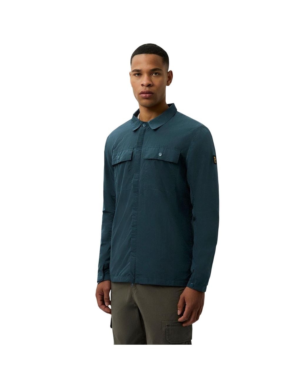 Patrick Blue Jackson Overshirt (Dark) Nylon for men