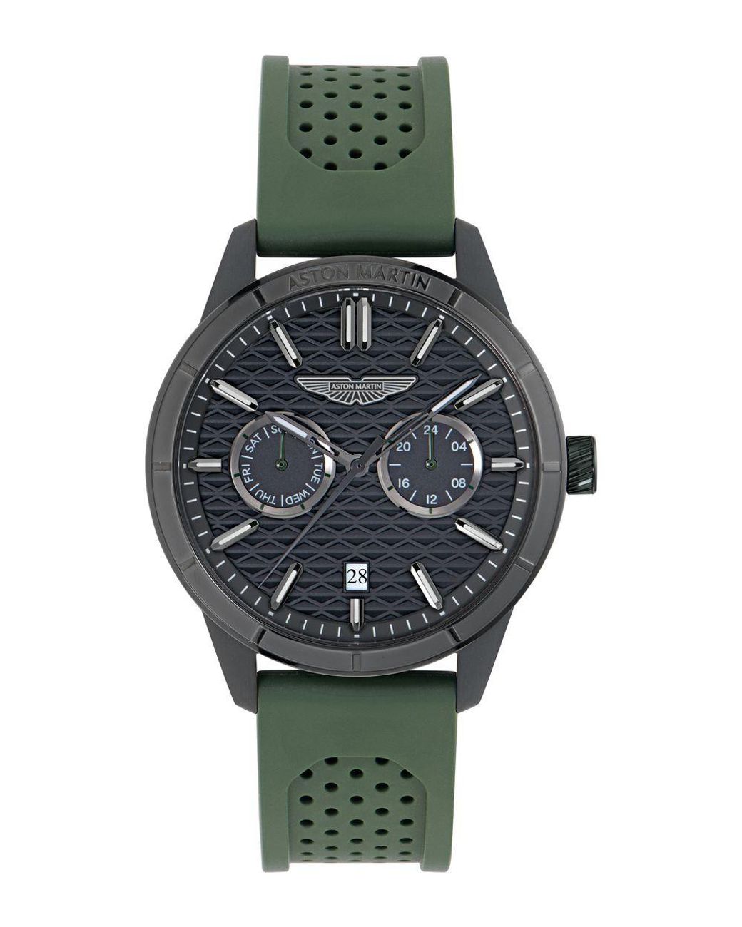Aston Martin Gray Icon Hdl Watch Mtih2S604 Silicone for men