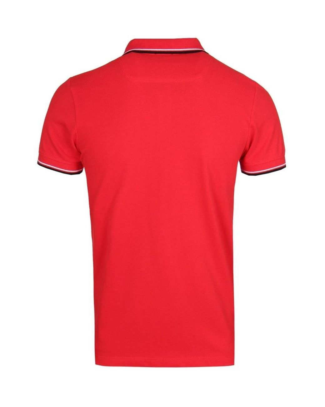 DIESEL Red Polo Shirt T-Randy Broken Logo for men