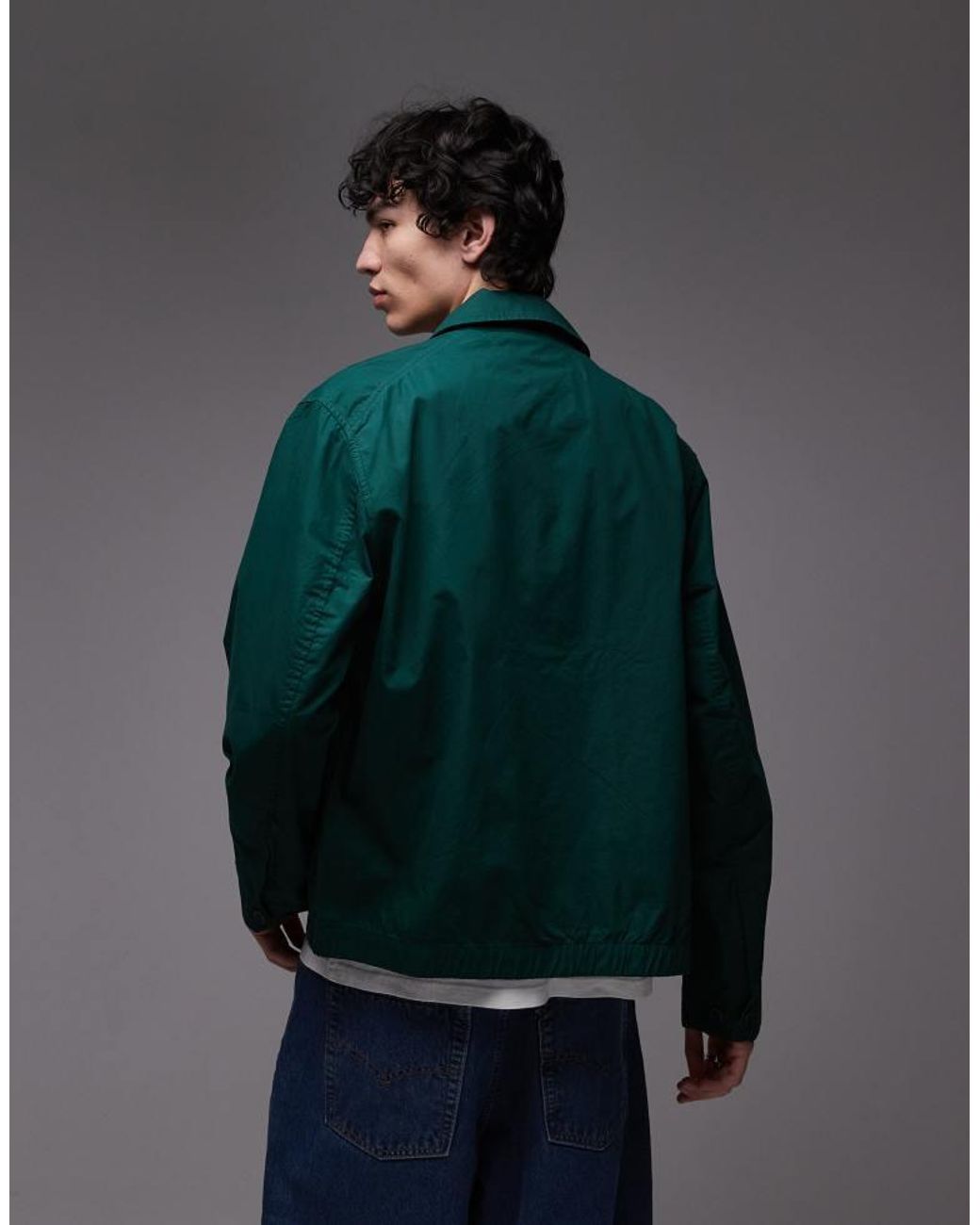 Tommy Hilfiger Blue Lightweight Harrington Jacket for men