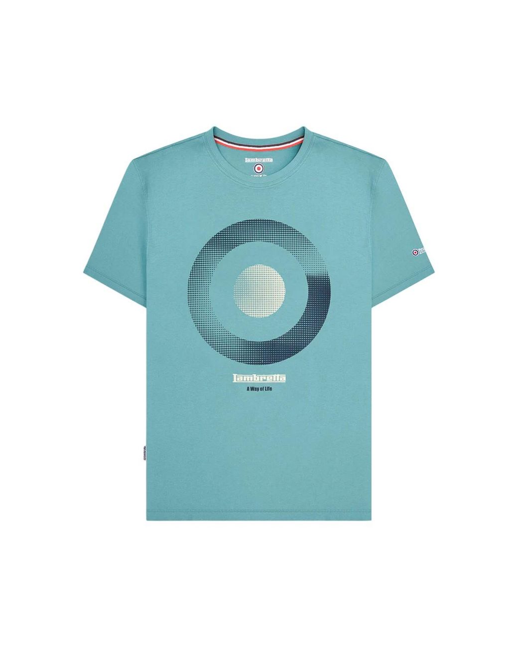 Lambretta Blue Target Shade T-Shirt (Cameo) Cotton for men