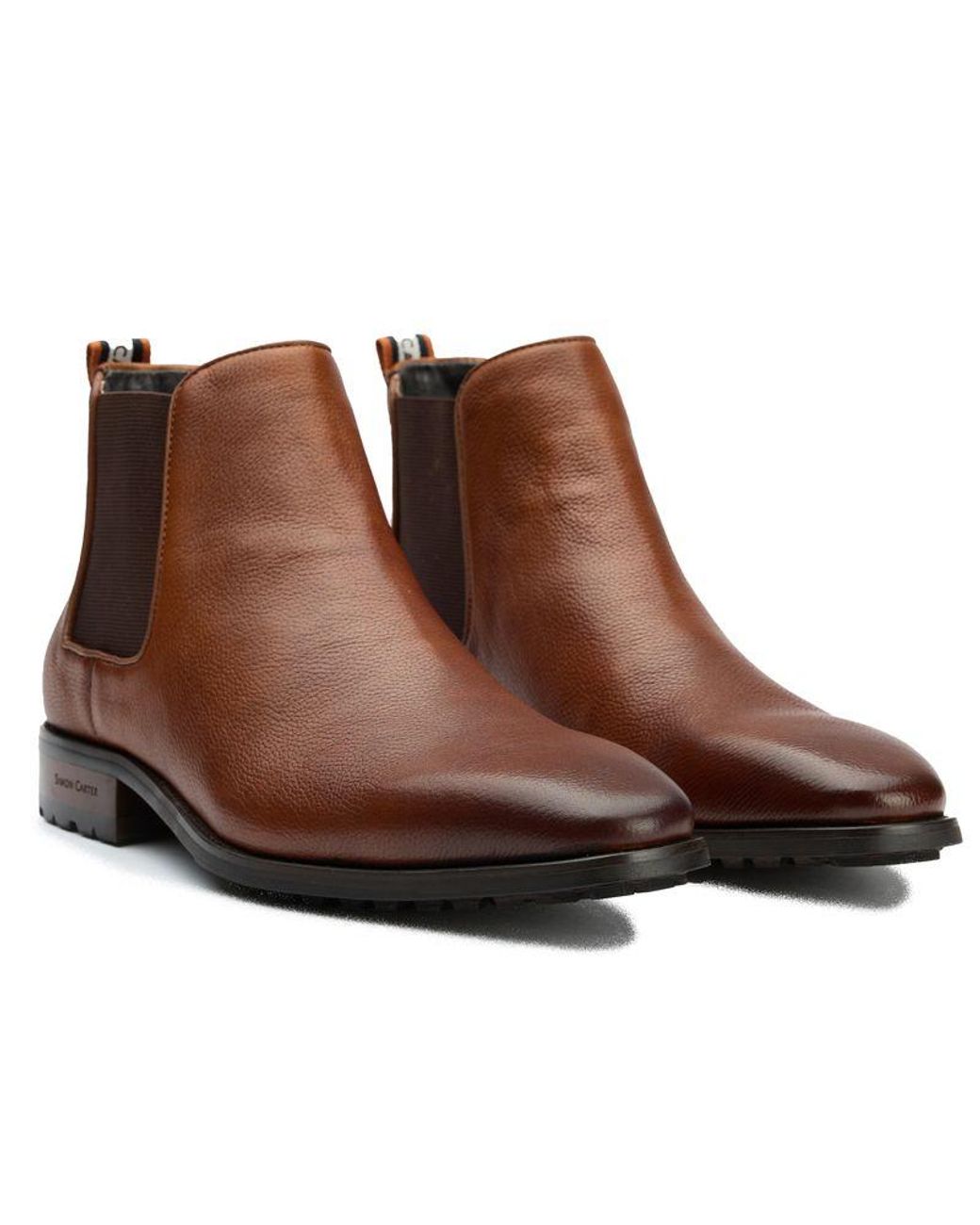 Simon Carter Brown Clover 3 Chelsea Boots for men