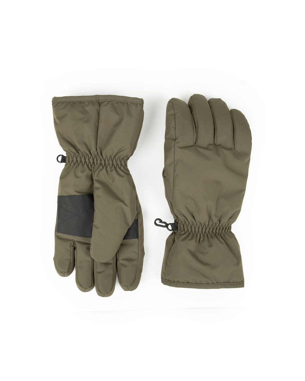 Mountain Warehouse Green Ski Gloves Warm Snowproof Water Resistant Textured Palm Winter Mittens for men