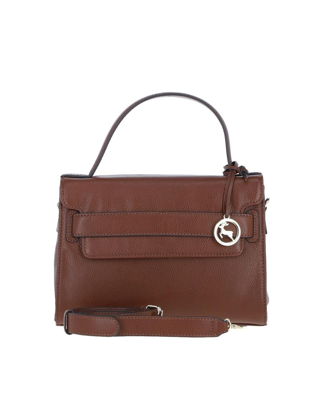 Ashwood Leather Brown 'Ardora' Real Handbag With Detachable Crossbody Strap