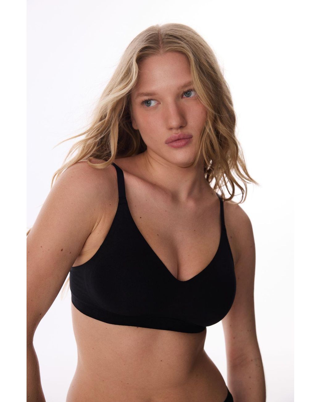 Penti Black Cotton Lyocell Jersey Bralette