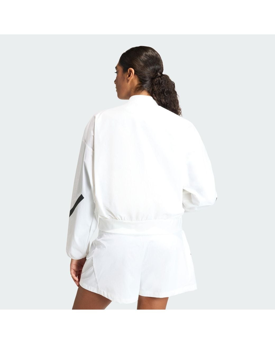 Adidas White Z.N.E. Woven Bomber